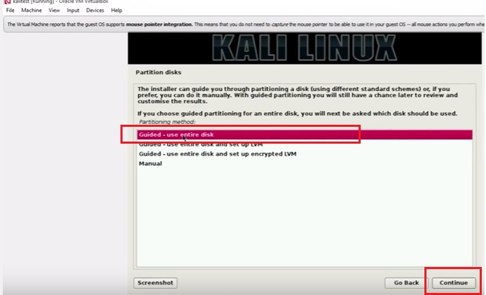 install kali linux on windows 10 virtualbox