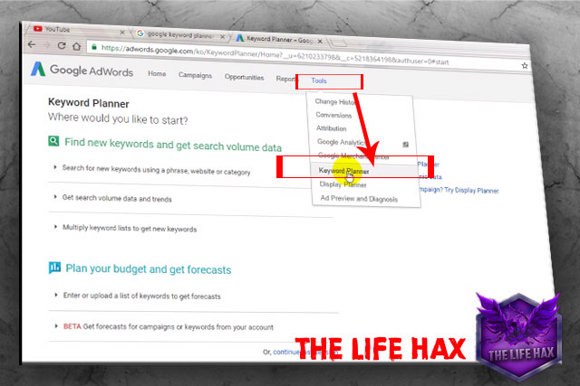 How To Use Google Keyword Planner - Youtube & Website