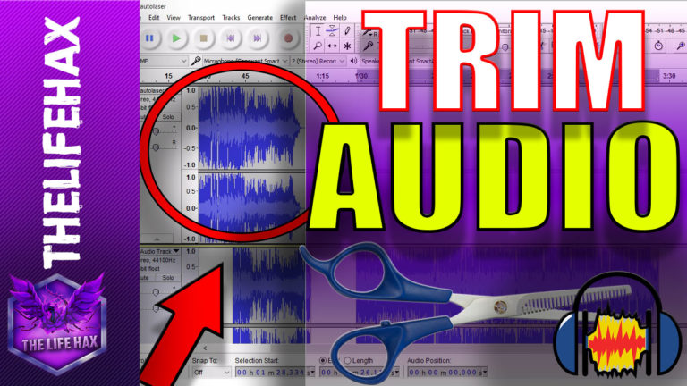 trim audio audacity