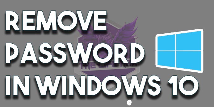 Remove Password In Windows 10