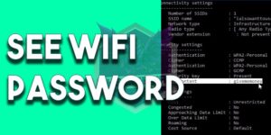 how to see wifi password in windows 10