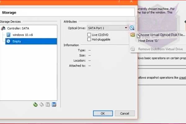 setting up virtual machine on windows 10